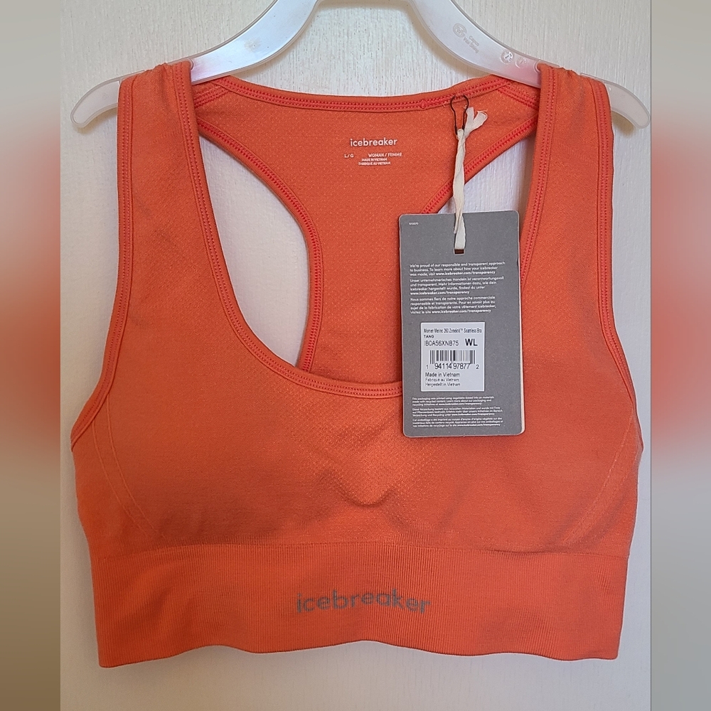 Icebreaker Merino Bra Size Lg - Picture 2 of 4